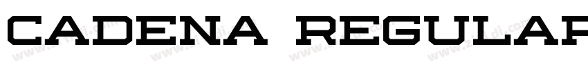 Cadena Regular字体转换